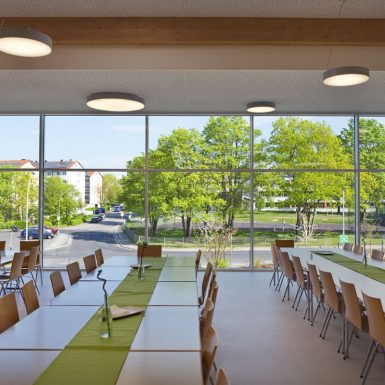 H+F Architekten Jura Werkstätten Speisesaal