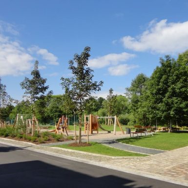 H+F Architekten Freianlagen mit Kinderspielplatz in Schirmitz
