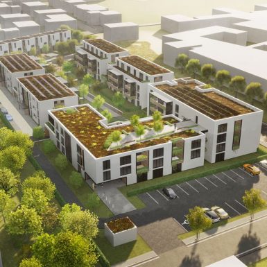 H+F Architekten Wettbewerb für gemeinsames Wohnen von Jung und Alt in einem Wohnkomplex am Volksfestplatz in Beilngries