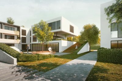 H+F Architekten Wettbewerb Volksfestplatz in Beilngries Rendering